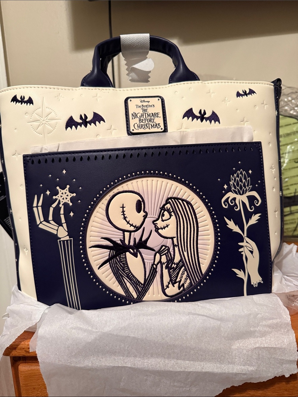 Disney Navy & Cream The Nightmare Before Christmas Character Tote